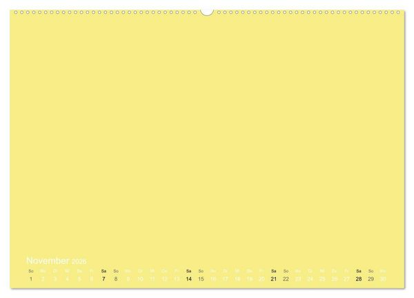 Produktbild: Bastelkalender - Gelb (Wandkalender 2026 DIN A2 quer), CALVENDO Monatskalender
