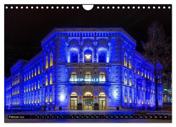 Produktbild: City Lights Saarbr&uuml;cken (Wandkalender 2026 DIN A4 quer), CALVENDO Monatskalender