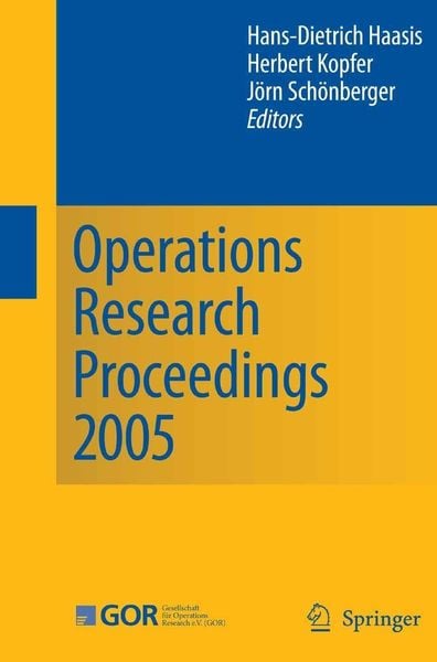 Produktbild: Operations Research Proceedings 2005