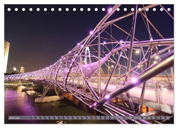 Produktbild: Singapur. Stadt der Superlative (Tischkalender 2026 DIN A5 quer), CALVENDO Monatskalender