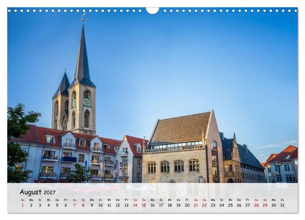 Produktbild: Halberstadt Altstadtarchitektur unweit des Harzes (Wandkalender 2027 DIN A3 quer), CALVENDO Monatskalender