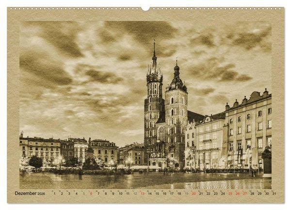 Produktbild: Polen &ndash; Ein Kalender im Zeitungsstil (hochwertiger Premium Wandkalender 2026 DIN A2 quer), Kunstdruck in Hochglanz