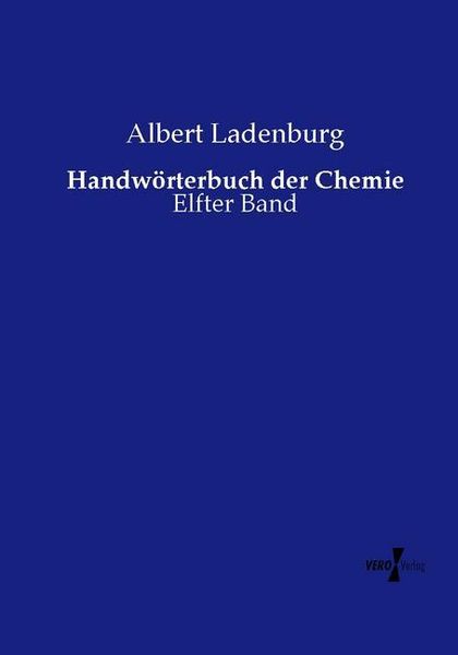 Produktbild: Handw&ouml;rterbuch der Chemie