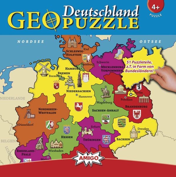 Amigo Spiele - GeoPuzzle Deutschland