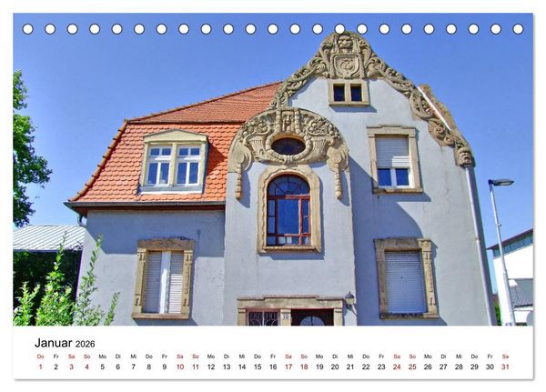 Produktbild: Wiesloch - Spaziergang durch die Altstadt (Tischkalender 2026 DIN A5 quer), CALVENDO Monatskalender