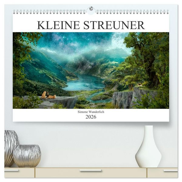 Produktbild: Kleine Streuner (hochwertiger Premium Wandkalender 2026 DIN A2 quer), Kunstdruck in Hochglanz