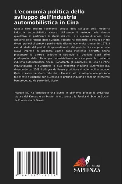 Produktbild: L'economia politica dello sviluppo dell'industria automobilistica in Cina
