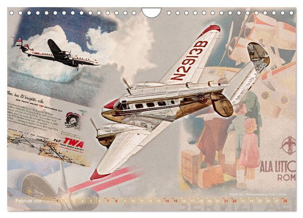 Produktbild: Aviatik Photocomposing 2026 (Wandkalender 2026 DIN A4 quer), CALVENDO Monatskalender