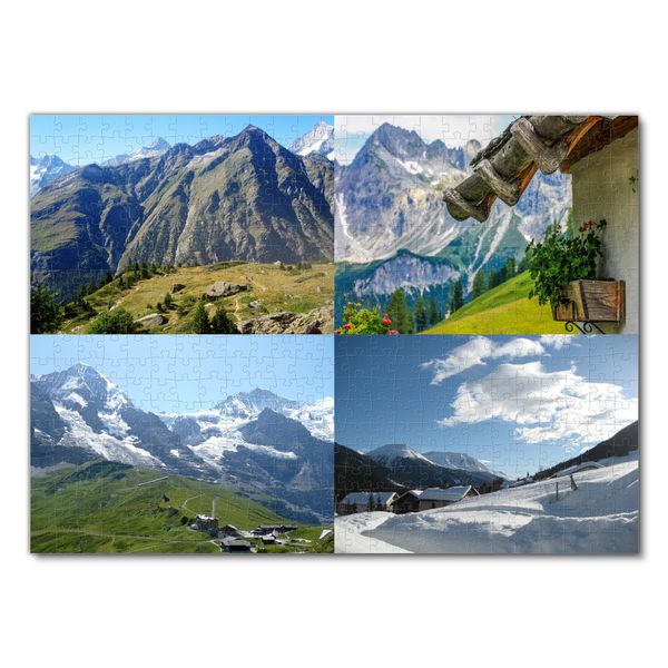 Produktbild: Lais Puzzle Collage Alpen 500 Teile