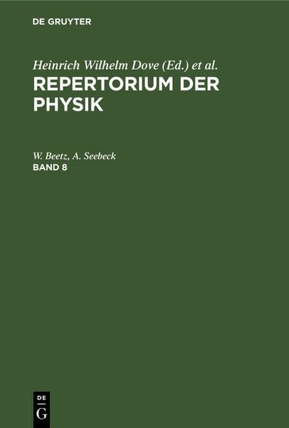Produktbild: Repertorium der Physik. Band 8