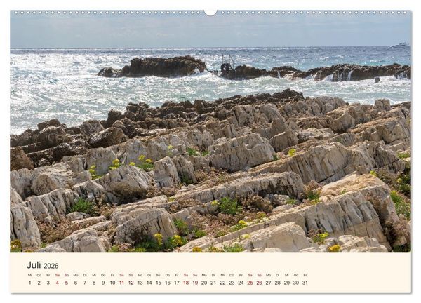 Produktbild: Wundersch&ouml;ne C&ocirc;te d'Azur (Wandkalender 2026 DIN A2 quer), CALVENDO Monatskalender