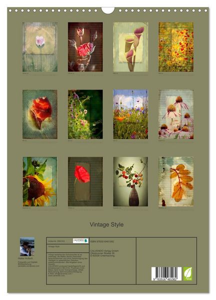 Produktbild: Vintage Style (Wandkalender 2026 DIN A3 hoch), CALVENDO Monatskalender