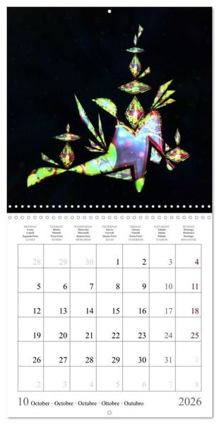 Produktbild: Une harmonie color&eacute;e (Calendrier mural carr&eacute; 2026 30x30 cm) Calendrier double avec une page pour vos prises de notes