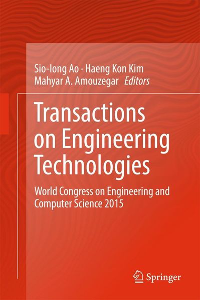 Produktbild: Transactions on Engineering Technologies