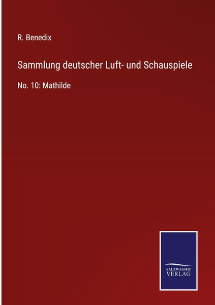 Produktbild: Sammlung deutscher Luft- und Schauspiele
