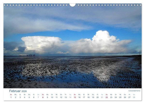 Produktbild: Ebbe und Watt 2026. Impressionen von der Nordseek&uuml;ste (Wandkalender 2026 DIN A3 quer), CALVENDO Monatskalender