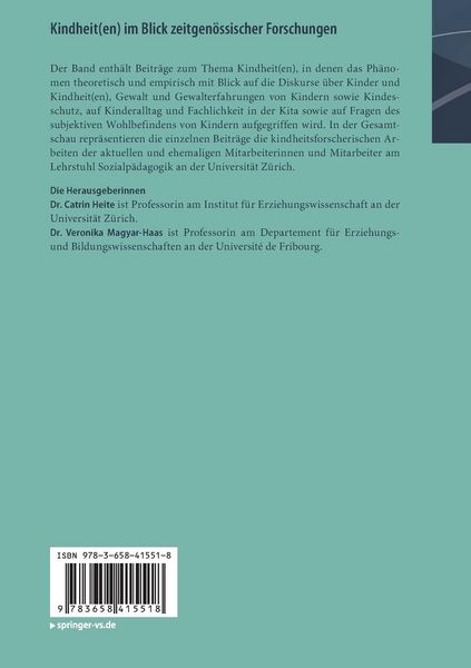 Produktbild: Kindheit(en) im Blick zeitgen&ouml;ssischer Forschungen
