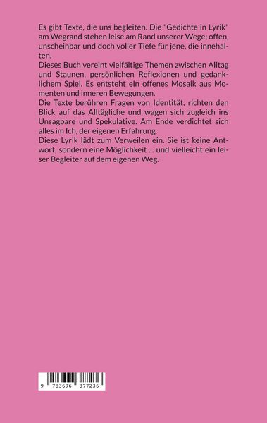 Produktbild: Lyrik am Wegrand