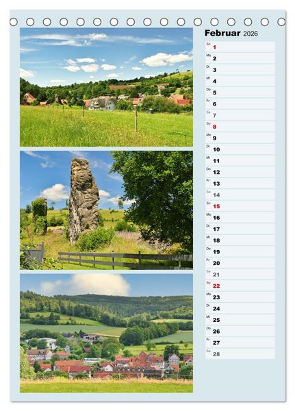 Produktbild: Hessisch Lichtenau (Tischkalender 2026 DIN A5 hoch), CALVENDO Monatskalender