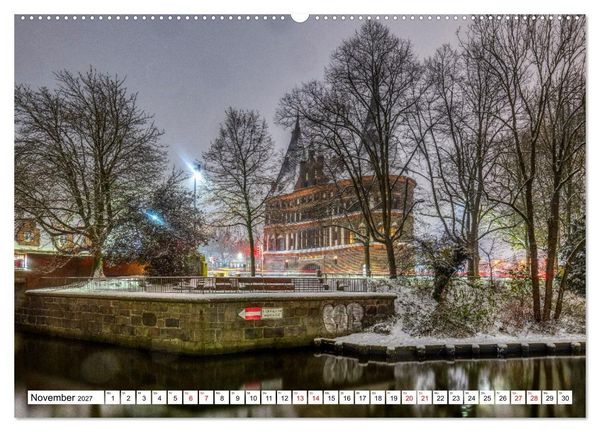 Produktbild: L&uuml;beck &ndash; Poetische Ansichten (hochwertiger Premium Wandkalender 2027 DIN A2 quer), Kunstdruck in Hochglanz