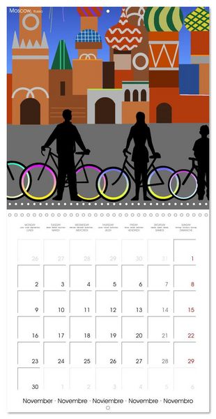 Produktbild: A WORLD OF BICYCLES (Wall Calendar 2026 12 &times; 12 Inch) CALVENDO 12 Month Wall Calendar