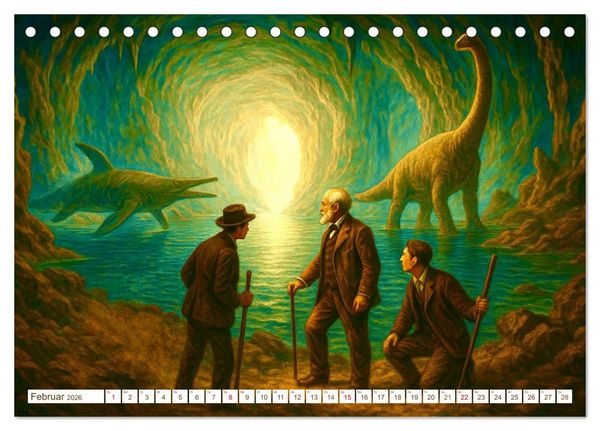 Produktbild: Jules Verne. Sein Leben, seine Werke (Tischkalender 2026 DIN A5 quer), CALVENDO Monatskalender