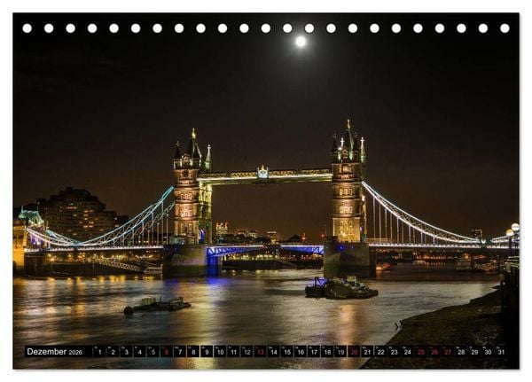 Produktbild: Wundervolles London (Tischkalender 2026 DIN A5 quer), CALVENDO Monatskalender