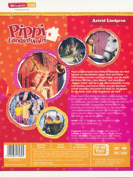 Pippi Langstrumpf  - TV-Serien-Box  [5 DVDs]