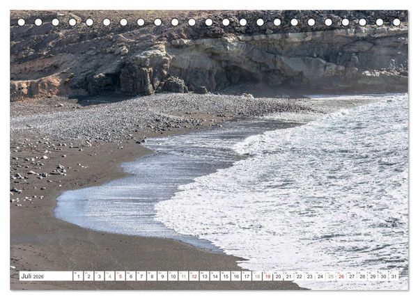 Produktbild: Fuerteventura - W&uuml;stenzauber und Meeresrauschen (Tischkalender 2026 DIN A5 quer), CALVENDO Monatskalender