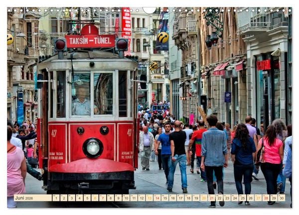 Produktbild: Durch die Welt mit der Stra&szlig;enbahn (Wandkalender 2026 DIN A3 quer), CALVENDO Monatskalender