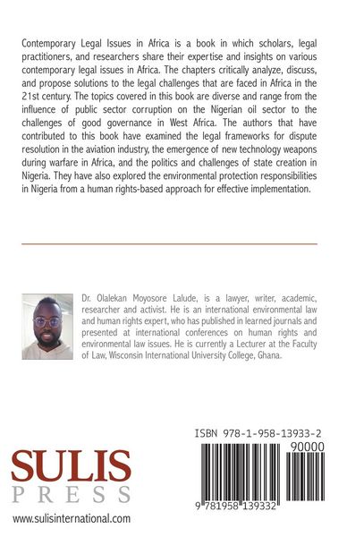 Produktbild: Contemporary Legal Issues in Africa