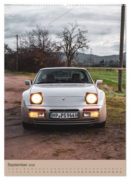 Produktbild: Porsche 944 - Fine Art (hochwertiger Premium Wandkalender 2026 DIN A2 hoch), Kunstdruck in Hochglanz