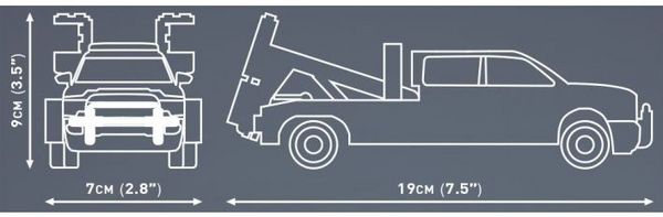 Produktbild: COBI 24611 - RAM 350 Wrecker Tow Truck, Pickup Pannenhilfe, Ma&szlig;stab 1:35, Bausatz, 295 Teile+1 Figur