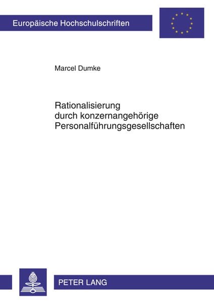 Produktbild: Rationalisierung durch konzernangehörige Personalführungsgesellschaften