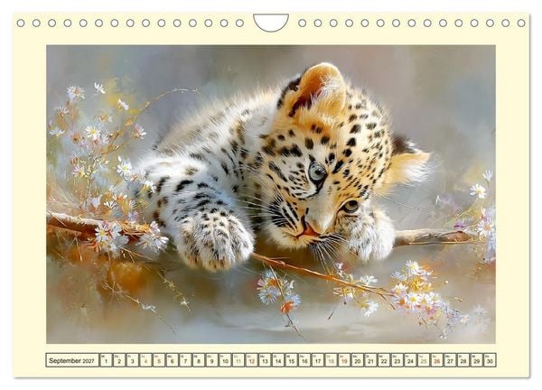 Produktbild: Wunder der Savanne. Afrikas Tierkinder im Licht der Sonne (Wandkalender 2027 DIN A4 quer), CALVENDO Monatskalender