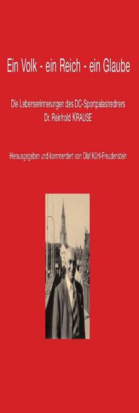 Produktbild: Ein Volk - ein Reich - ein Glaube