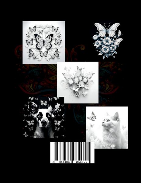 Produktbild: Malbuch Schmetterling &bdquo;Fotorealistisch&ldquo;.
