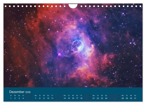 Produktbild: Havel-Sternwarte Weltallkalender (Wandkalender 2026 DIN A4 quer), CALVENDO Monatskalender