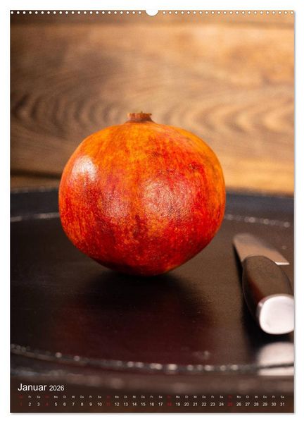 Produktbild: Granatapfel (hochwertiger Premium Wandkalender 2026 DIN A2 hoch), Kunstdruck in Hochglanz