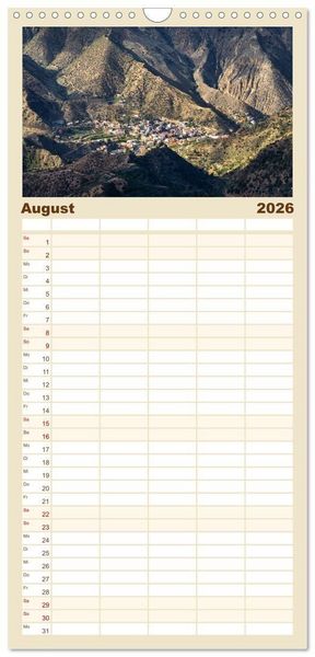 Produktbild: Familienplaner 2026 - Die Kanaren &ndash; Faszinierende Inseln im Atlantik mit 5 Spalten (Wandkalender, 21 x 45 cm) CALVENDO