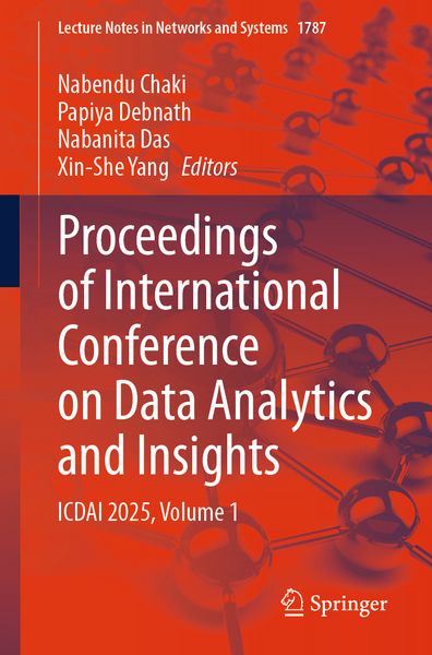 Produktbild: Proceedings of International Conference on Data Analytics and Insights