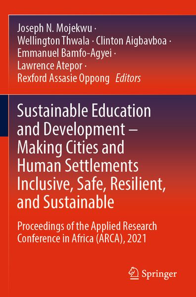 Produktbild: Sustainable Education and Development &ndash; Making Cities and Human Settlements Inclusive, Safe, Resilient, and Sustainable