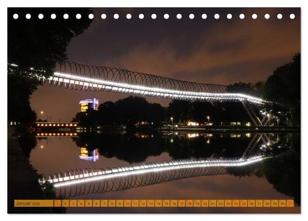 Produktbild: RUHRPOTT LICHTER (Tischkalender 2026 DIN A5 quer), CALVENDO Monatskalender