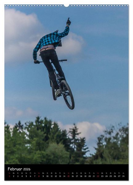 Produktbild: Slopestyle Extrembiking (hochwertiger Premium Wandkalender 2026 DIN A2 hoch), Kunstdruck in Hochglanz