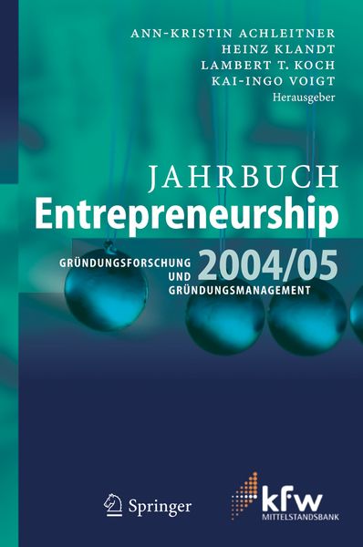 Produktbild: Jahrbuch Entrepreneurship 2004/05