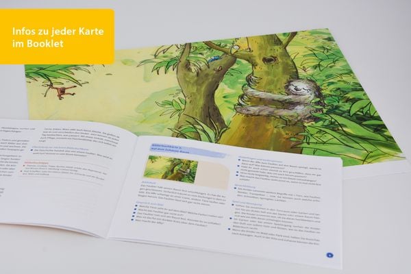 Produktbild: Bilderbuchkarten &raquo;Als das Faultier mit seinem Baum verschwand&laquo; von Oliver Scherz und Katja Gehrmann