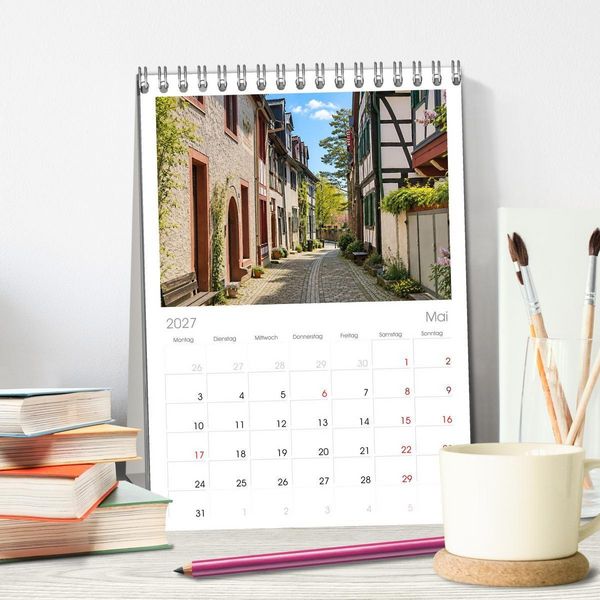 Produktbild: Tischplaner 2027 - Gelnhausen Stadt (A5 Tischkalender zum Aufstellen) CALVENDO