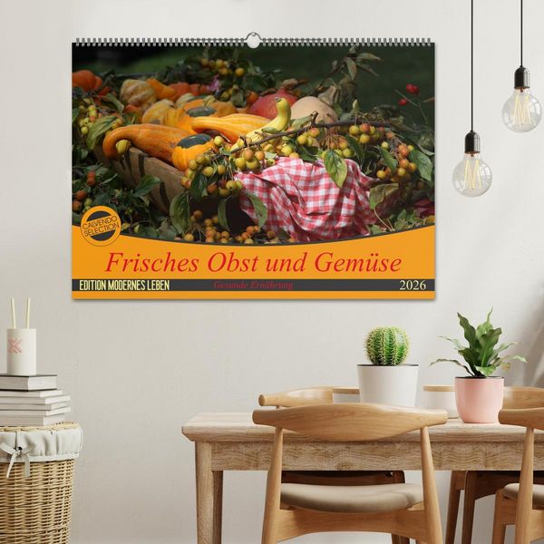 Produktbild: Frisches Obst und Gem&uuml;se (Wandkalender 2026 DIN A2 quer), CALVENDO Monatskalender