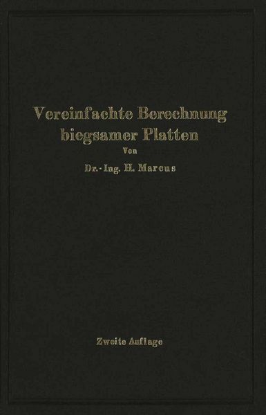 Produktbild: Die vereinfachte Berechnung biegsamer Platten