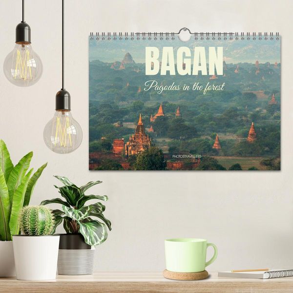 Produktbild: Bagan - Pagodas in the forest (Wall Calendar 2026 DIN A4 landscape), CALVENDO 12 Month Wall Calendar